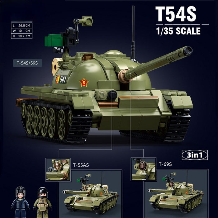 Soviet/Chinese Armed Forces T-54/55/59 Main Battle Tank
