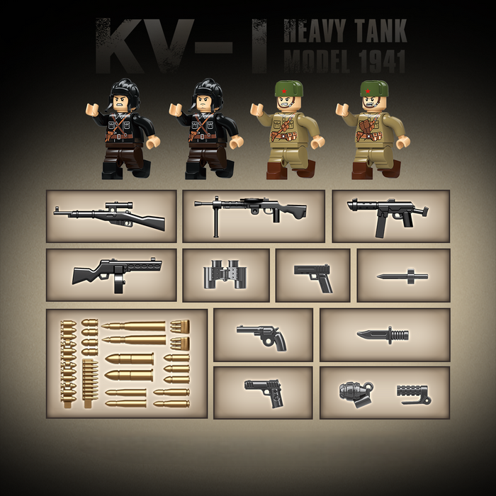 WW2 Soviet KV-1 (M-1941) Heavy Tank