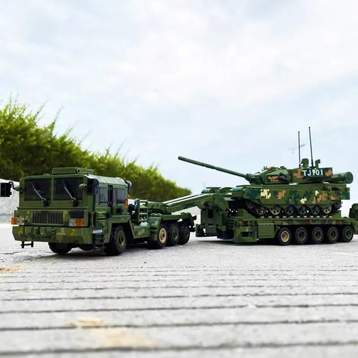 PLA ZTZ-99A MBT + Tian TA4360 Heavy Equipment Transporter build kit