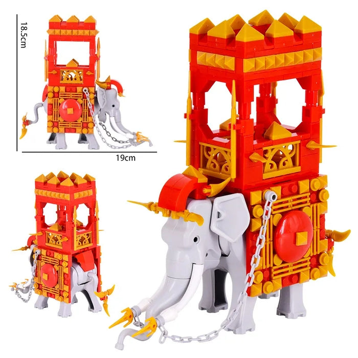 Ancient Royal WarElephant custom brick built fig