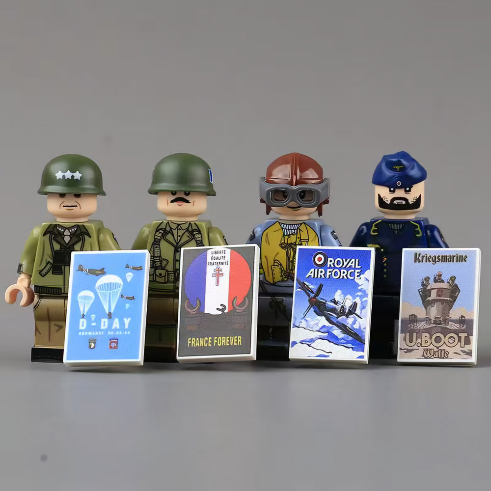 WW2 Mixed Allies and Axis Soldiers