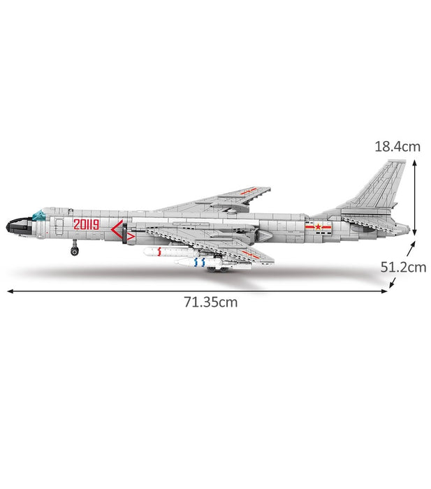Sideview of the Chinese H-6K strategic bomber