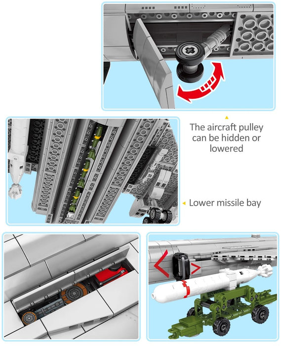 Internal compartments of the H-6K strategic bomber