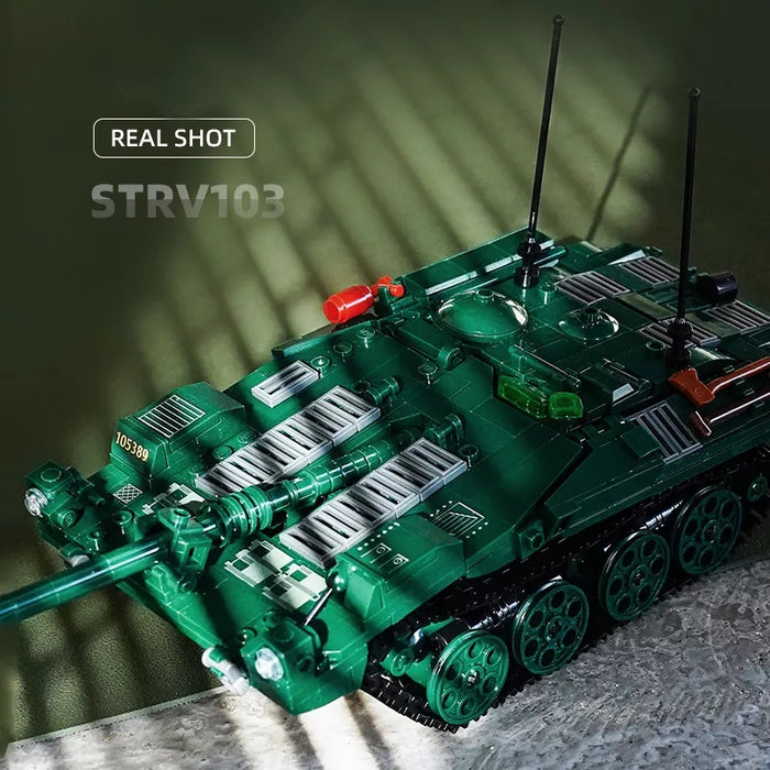 Swedish Strv 103B S-Tank brick built kit