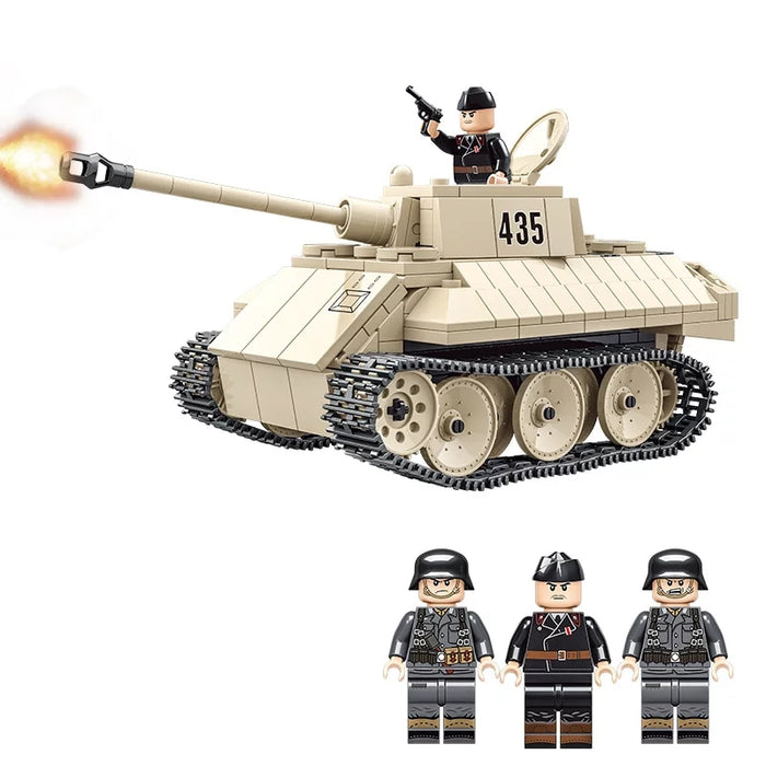 Custom brick built German VK 16.02 Recon tank