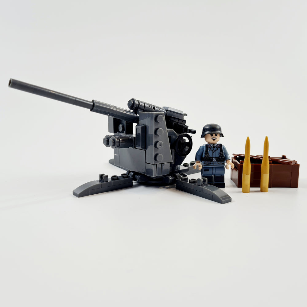 brick built German Flak 88 AA gun