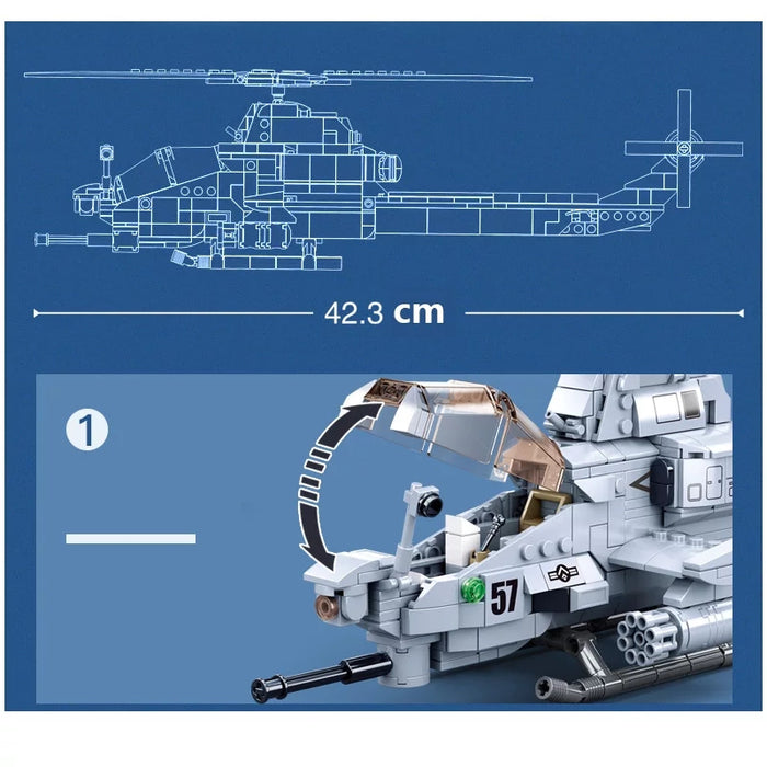 US Military AH-1Z Viper Attack Helicopter