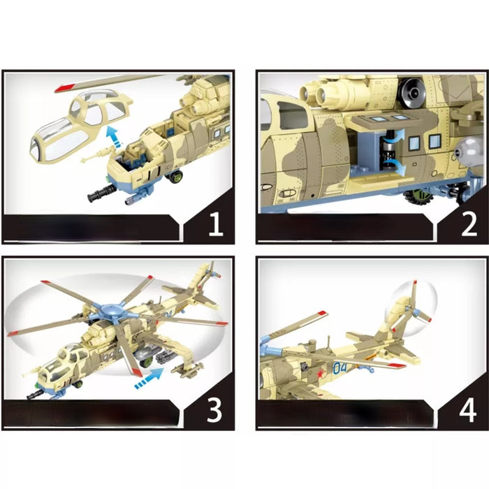 Russian Air Force MI-24 Helicopter Gunship