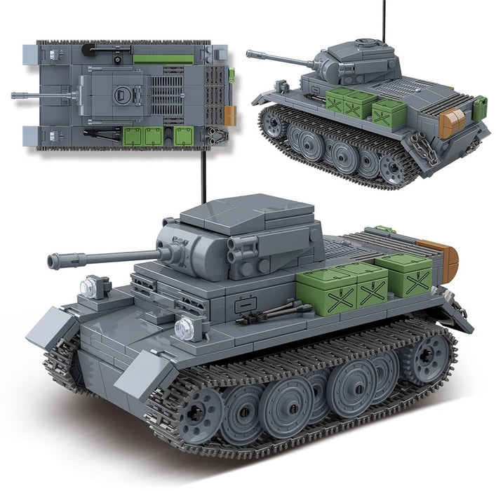 Cutsom brick built WW2 German light tank luchs