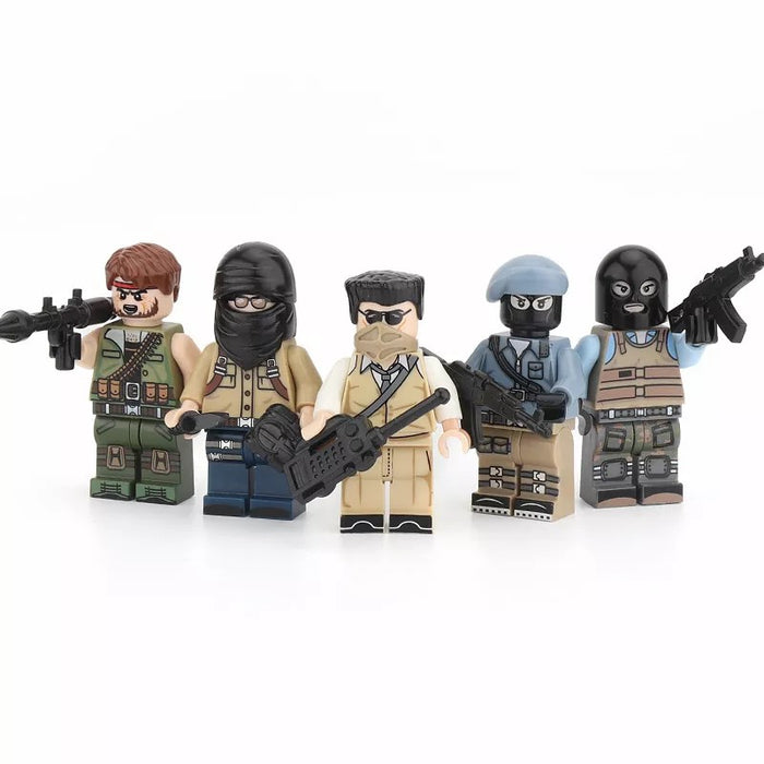 The Port Squad custom brick built figures x5