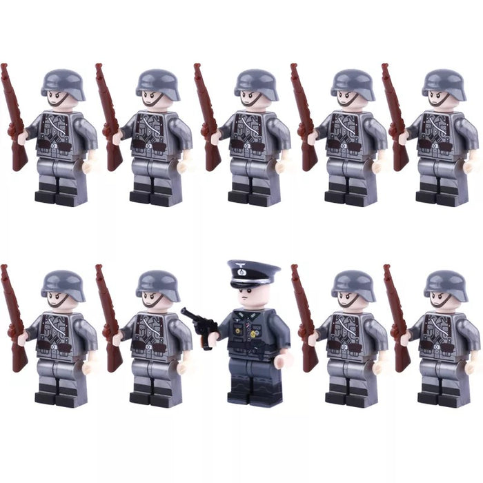 WW2 German Infantry Squad (V2) x10