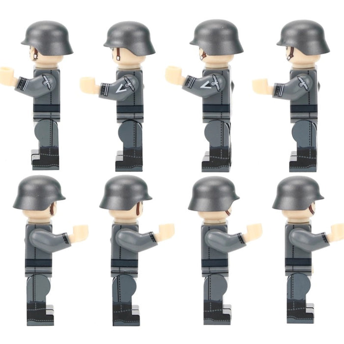 WW2 German 1st Infantry Division Squad x9