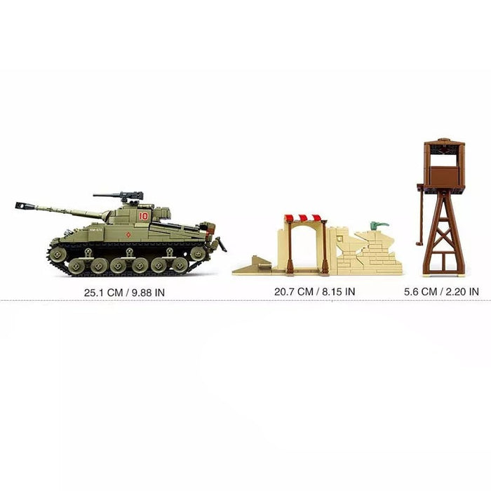 WW2 British Sherman Firefly Tank "8th Armoured Brigade"