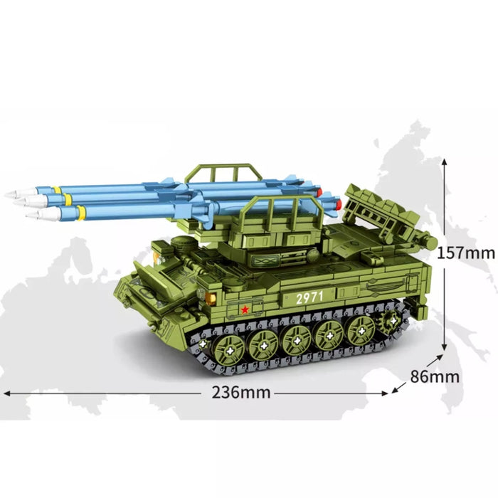 Soviet 2k12 Kub "SA-6" SAM brick built kit