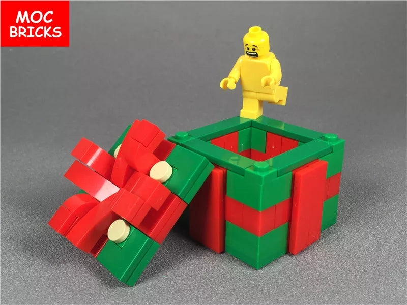 custom building bricks compatible Christmas gift box