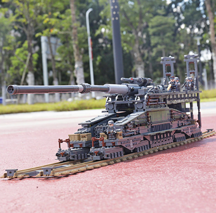 custom lego Dora railway gun