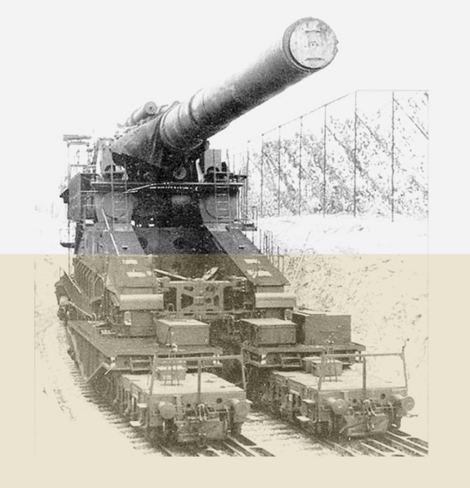 WW2 Schwerer Gustav Railway Artillery