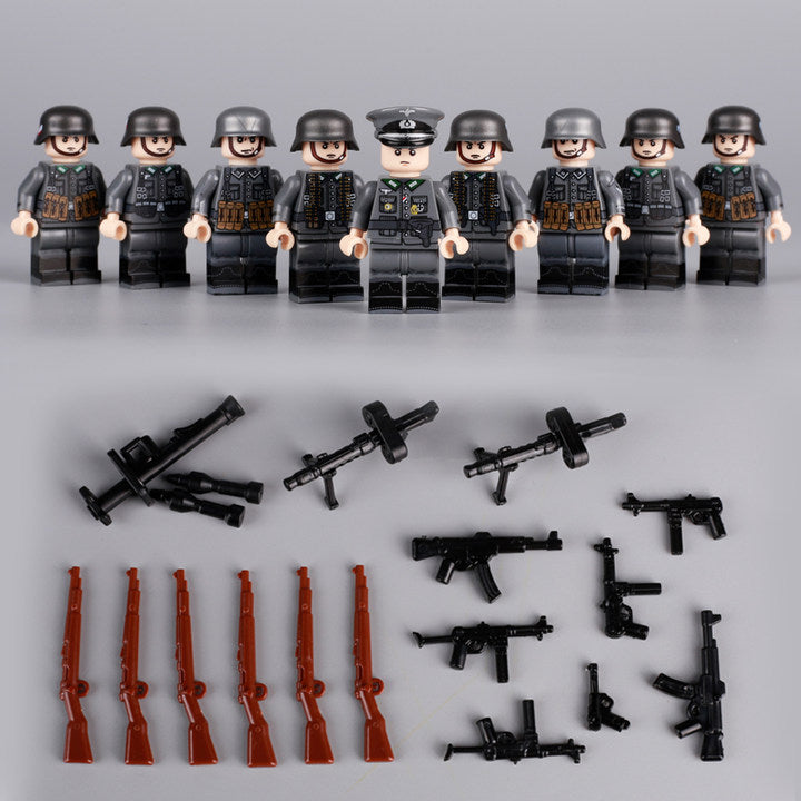 WW2 German Infantry "Bodenständige" Squad x9