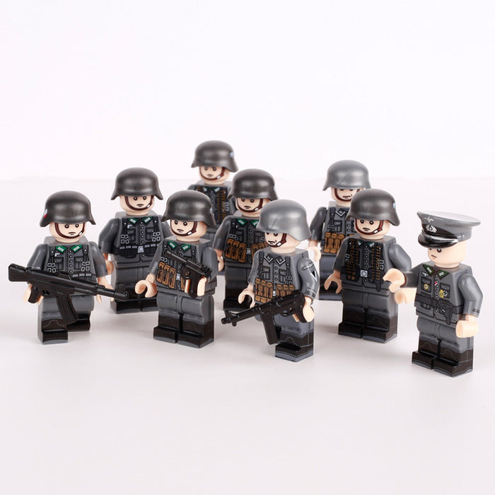 WW2 German Infantry "Bodenständige" Squad x9