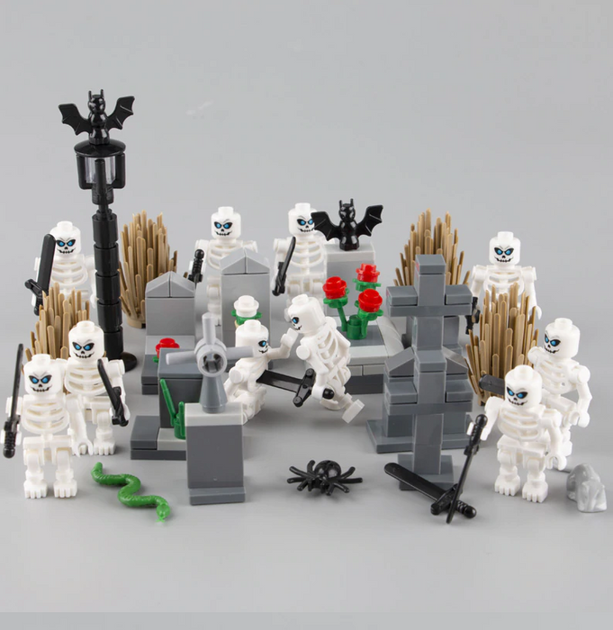 custom halloween dancing skeletons