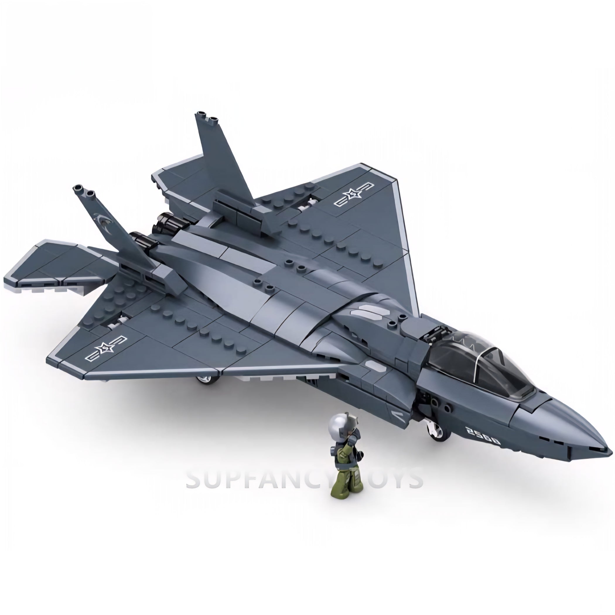 PLAAF J-35A 5th Gen Stealth Multirole Fighter — Brick Block Army