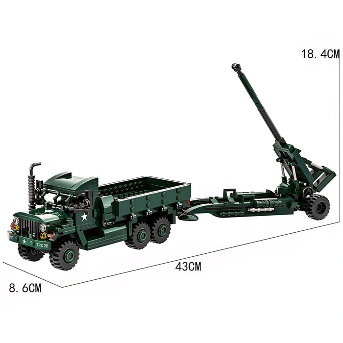 US Army M35A2 Cargo Truck + M198 Howitzer