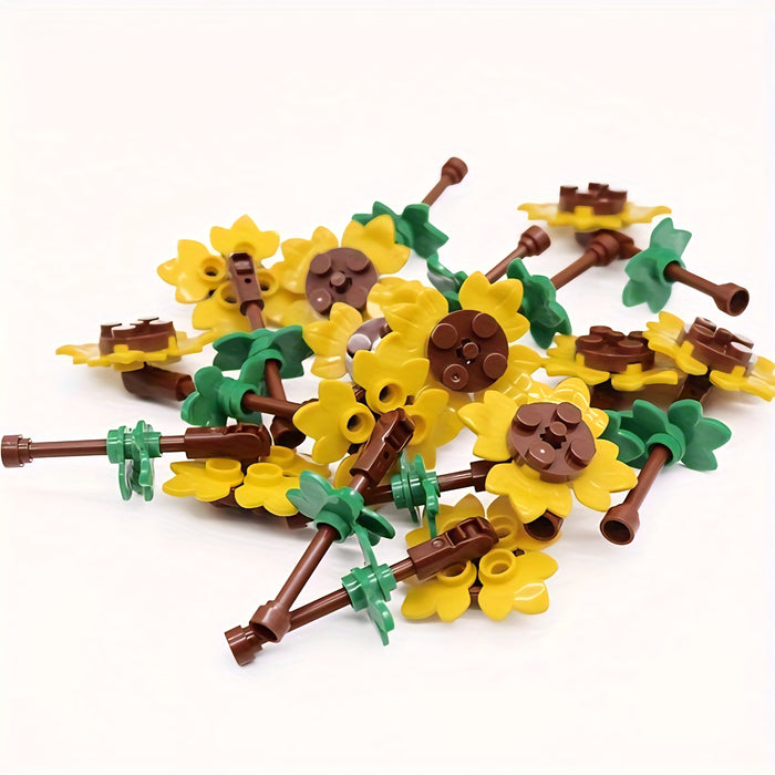 brick built sunflowers