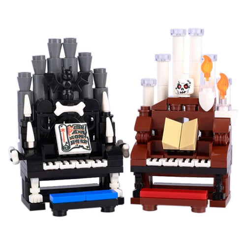 The Grand Ivories of Halloween brick built set