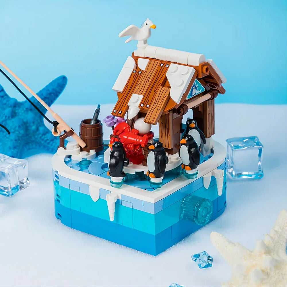 The Winter Penguin Home brick built kit