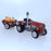 Vintage US Farm Tractor with Pumpkin Trailer