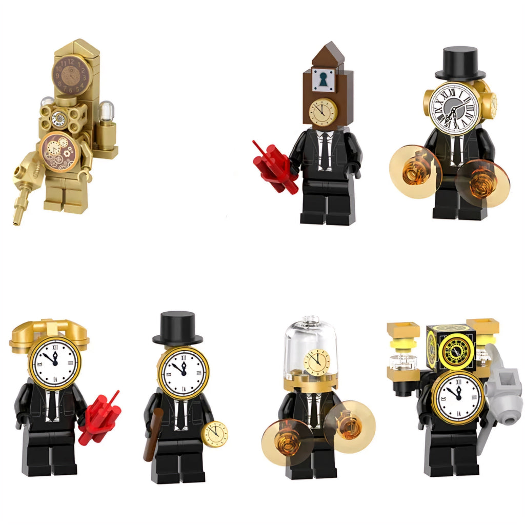 The Clock Men x7 — Brick Block Army