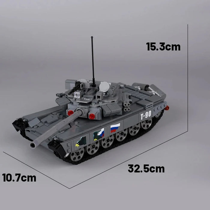 Russian Armed Forces T-90A Main Battle Tank brick Build kit