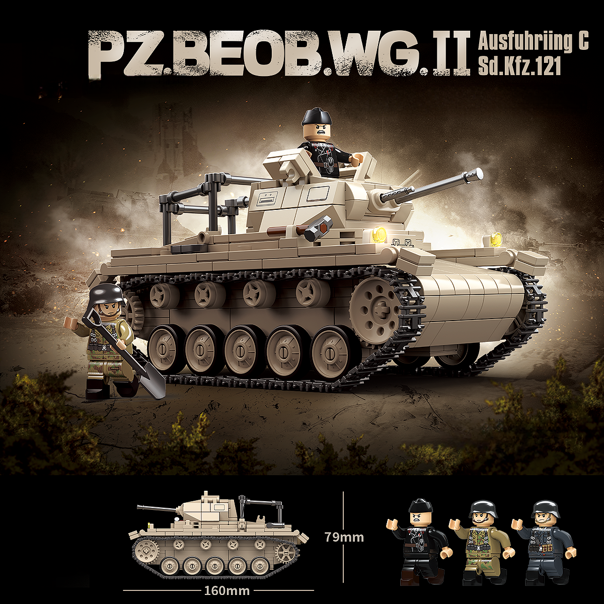 WW2 German Pz.Beob.Wg II Artillery Observation Vehicle — Brick