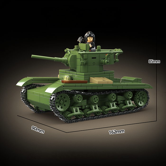 WW2 Soviet Army T-26 Light Tank