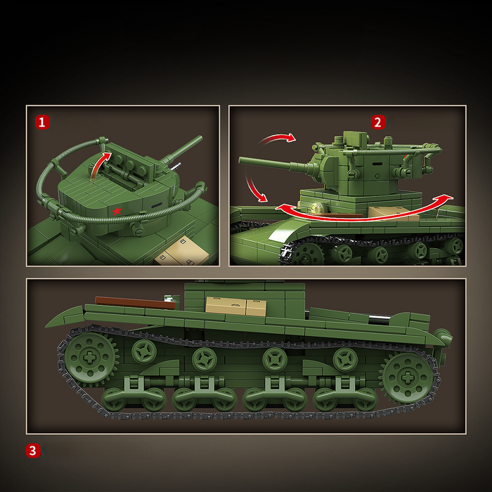 WW2 Soviet Army T-26 Light Tank