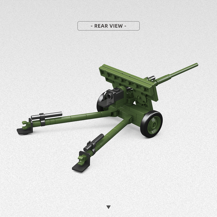 WW2 Soviet 57mm Zis-2 AT Gun