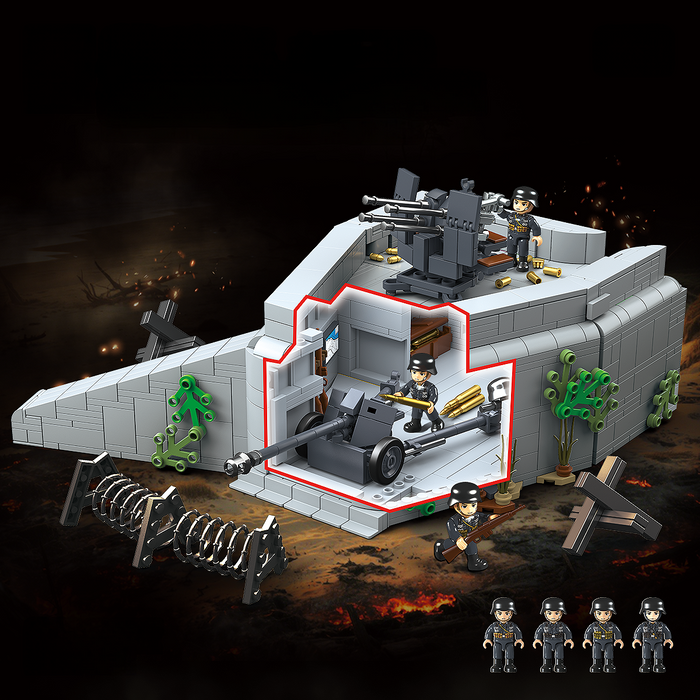 WW2 German Atlantic Wall Defensive Position