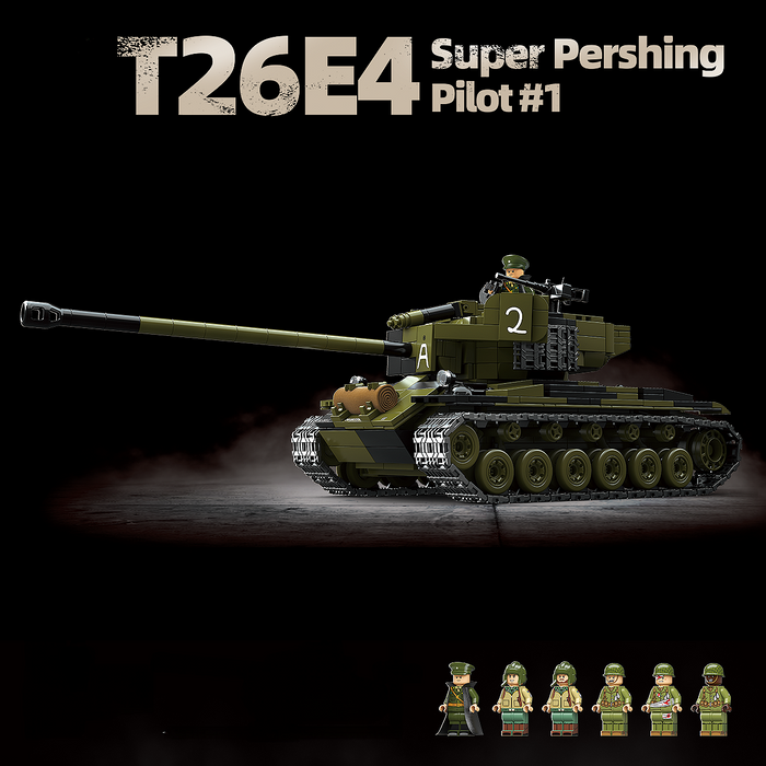 WW2 US Army  T26E4 “Super Pershing” Heavy Tank brick built kit