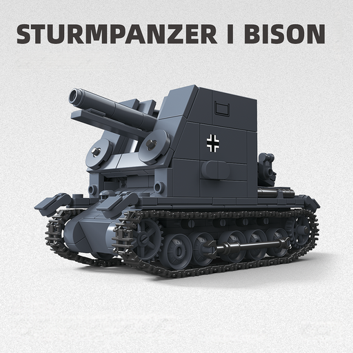 WW2 German Sturmpanzer I Bison Self Propelled Gun