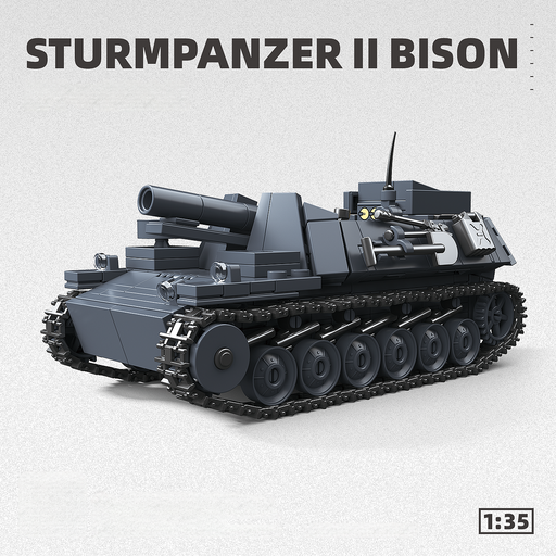 WW2 German Sturmpanzer II Bison Mobile Artillery Platform