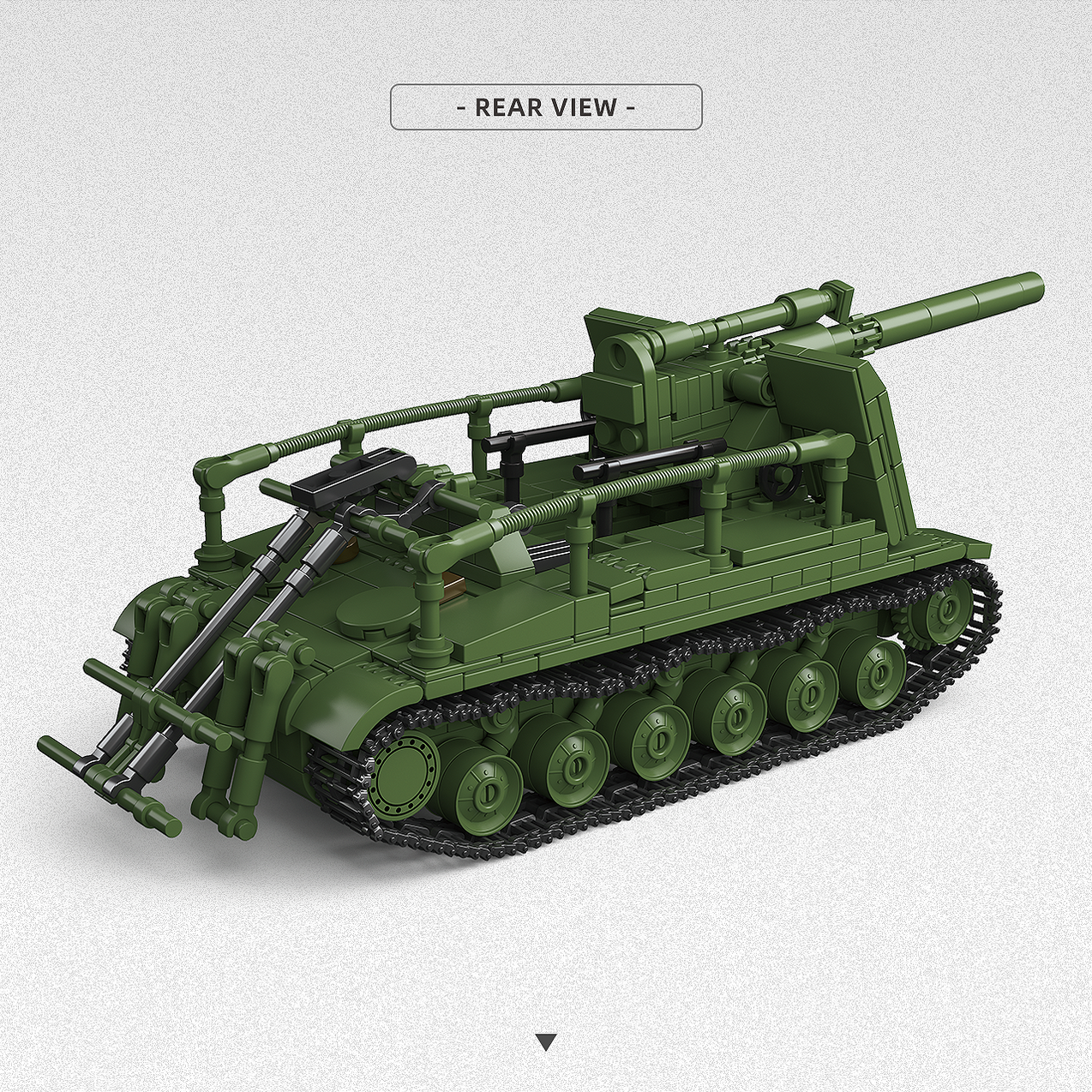 WW2 Soviet Army S-51 Self Propelled Howitzer — Brick Block Army