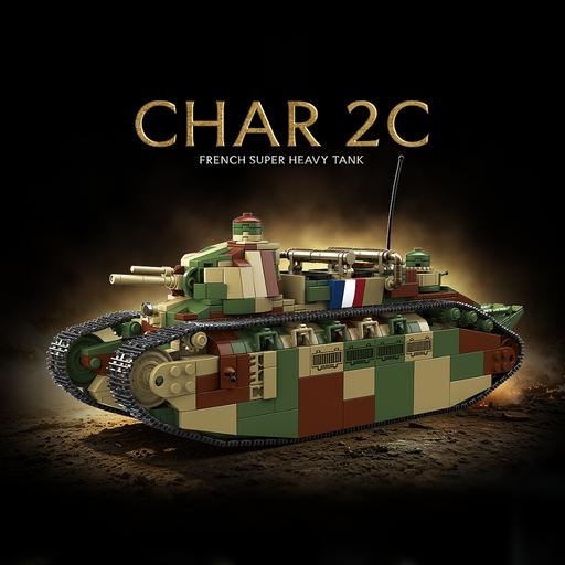 WW1 & WW2 French Char 2C Super Heavy Tank