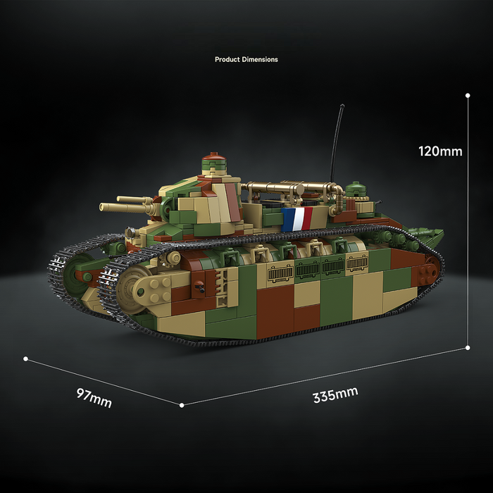 WW1 & WW2 French Char 2C Super Heavy Tank