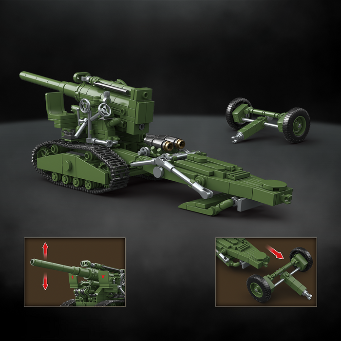 WW2 Soviet Army B-4 M1931 203mm Howitzer
