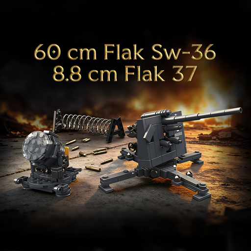 WW2 German Flak Sw-36 & 8.8cm Flak 37