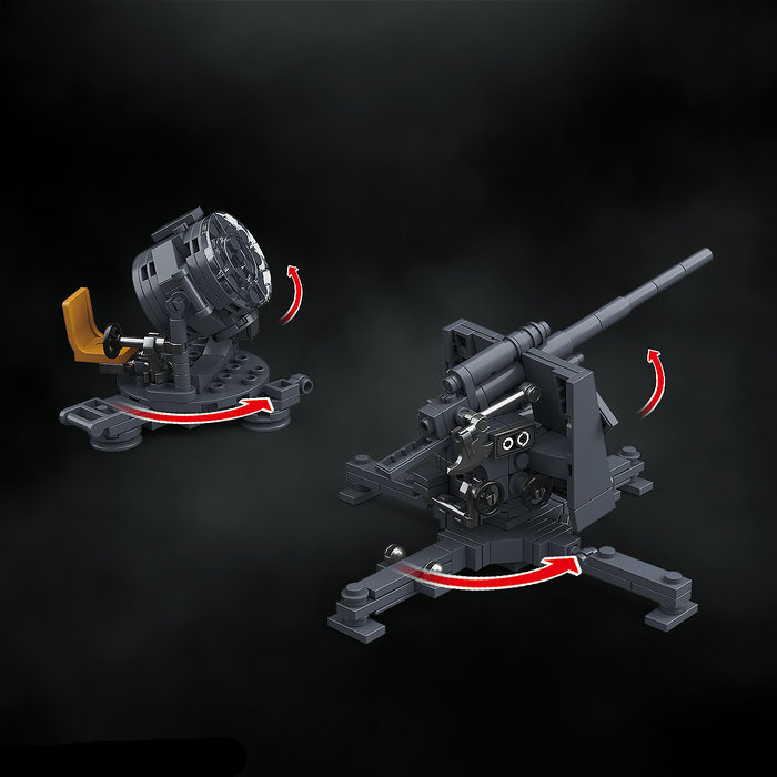WW2 German Flak Sw-36 & 8.8cm Flak 37