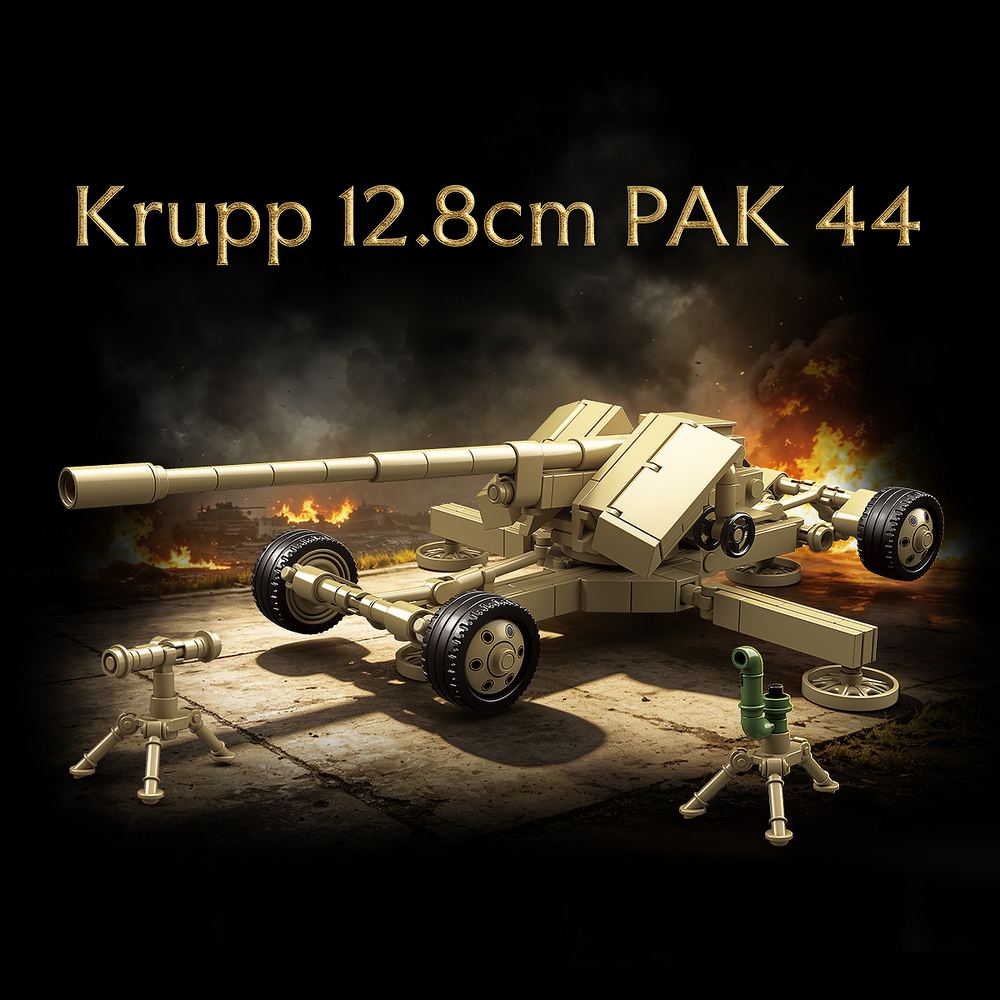 WW2 German Krupp 12.8cm PAK 44
