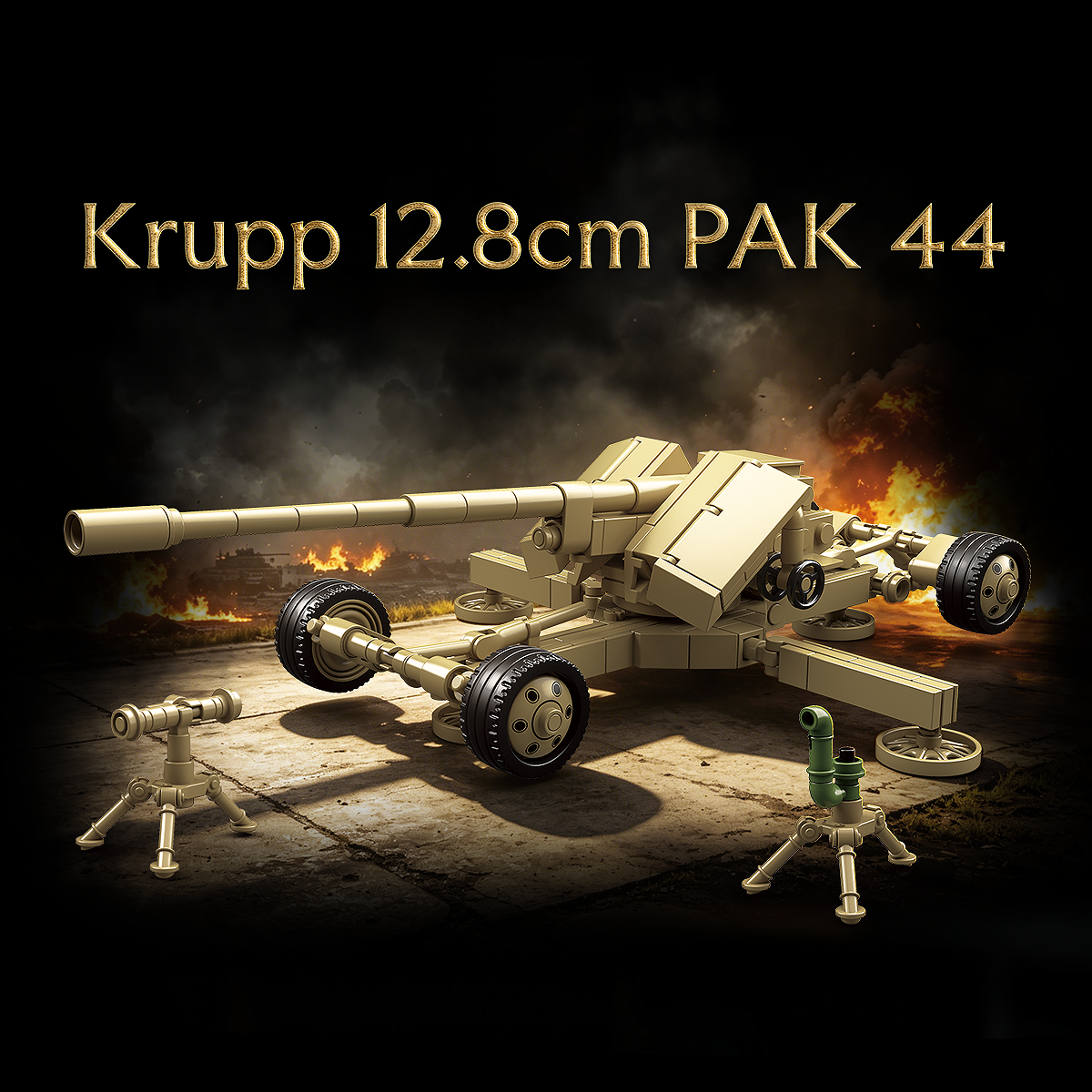 WW2 German Krupp 12.8cm PAK 44