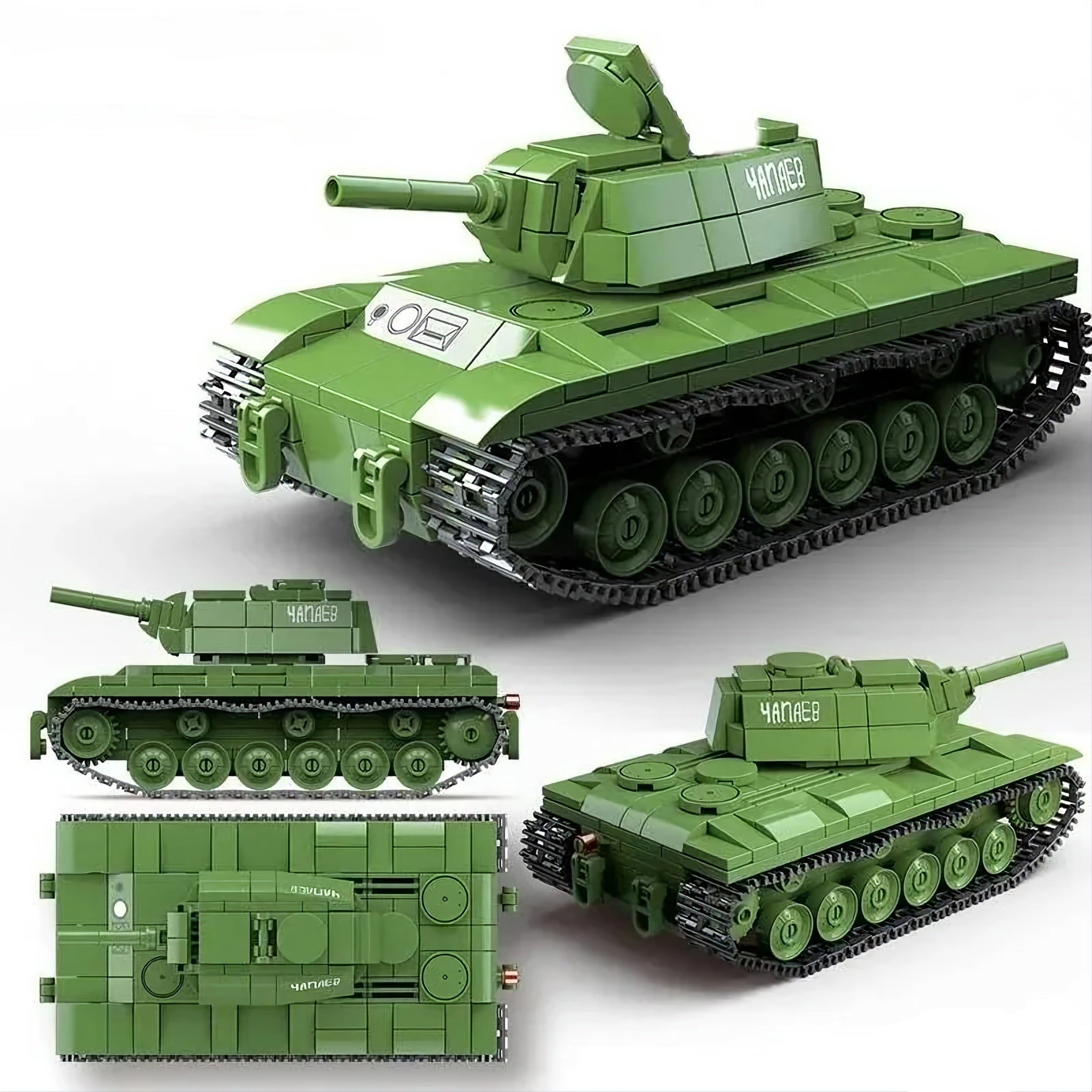 WW2 Soviet Army KV-1 Heavy Tank (Mini) — Brick Block Army