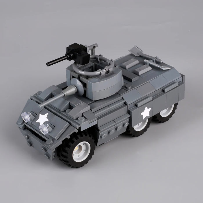 WW2 US Army M8 Greyhound Armoured Car build kit